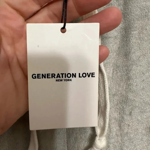 Generation Love NWT’s Rave Terry Sweatpants in washed light gray. Size XS - Picture 4 of 6